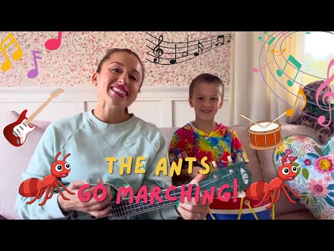 The Ants Go Marching - With Miss Jolie and Georgie!  Children's Music Class #musicclass #learnmusic