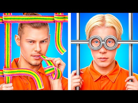 JOCK 💪 vs NERD 🤓 Student in Jail! Fantastic Hacks & Hilarious Moments in Prison!