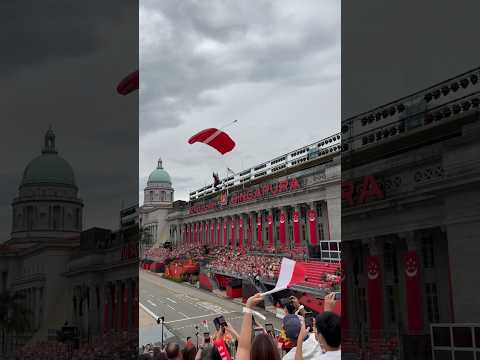 新加坡国庆日演戏 降落伞🪂 #ndp2024 #ndp #singapore #singaporenationalday #nationalday