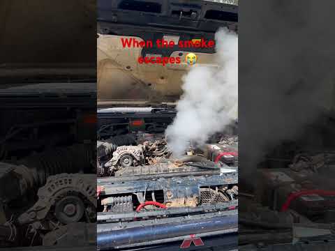 Hotter than hell Gen 2 Pajero letting go! #mechanic #shorts