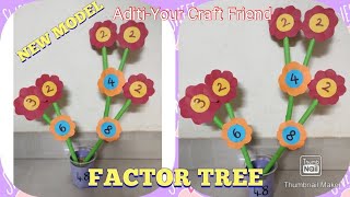 Making Factor Tree - Maths project - ft. Aditi - 4th Grade - Easy Maths project - Maths model making