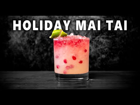 Layered Holiday Mai Tai: The Drink Your Holiday Party Needs!