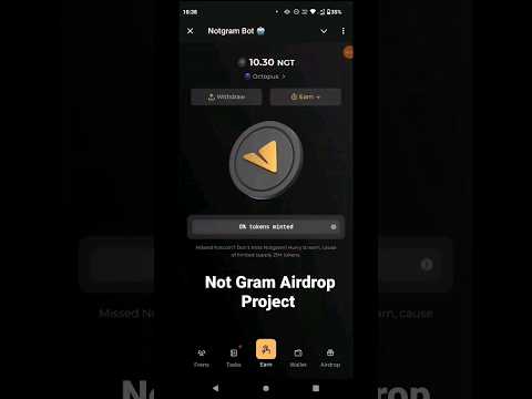 Notgram Airdrop Project Earn $1000 #notgram#earnmoneyonline #freeearningapp #airdrop