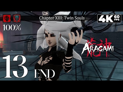 Aragami (PC) - 4K60 Walkthrough (100%, Yurei/Oni, S Rank) Chapter 13 - Twin Souls (Ending)