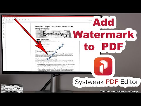 How to Easily Add a Watermark to a PDF Using Systweak PDF Editor