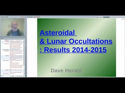 Global overview of asteroidal and lunar occultations since last mtg