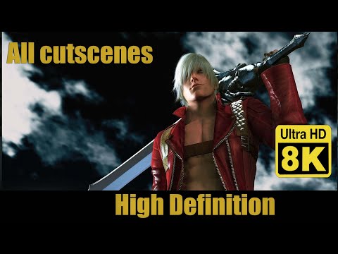 Devil May Cry 3 All cutscenes  8K (Remastered with Neural Network AI)