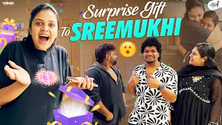 Surprise Gift to Sreemukhi 🎁 | Bagara Rice & Chicken Curry Recipe | Avinash and Anuja | Tamada Media