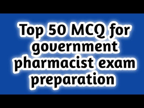 government Pharmacist exam preparation