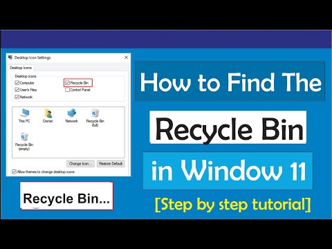 How to Find the Recycle Bin in Windows 11