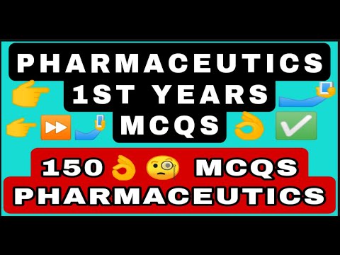 Pharmaceutics 1 mcqs | 1st years mcqs | mcqs on pharmaceutics | b.pharmacy @g-patrevisionclasses