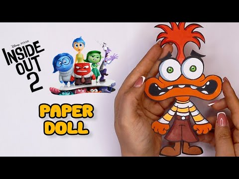 ✂️Paper Diy✂️How To Make Anxiety Paper Doll | Inside out 2 Character