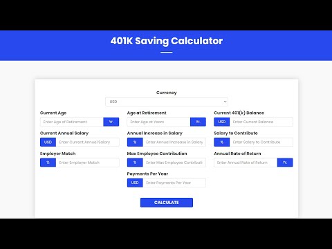 401K Saving Calculator PHP Script