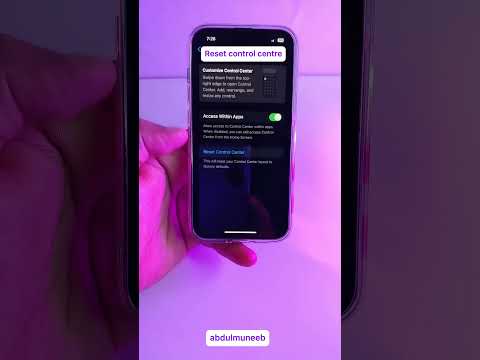 How to Reset iOS 18 Control Center to Default #ios18