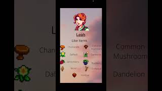 Leah’s Love and Like Items #stardewvalley #love #like #shorts