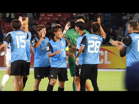 ACL蔚山現代戦　試合終了後　劇的ミドル決勝点の橘田健人選手中心映像