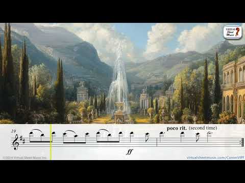 Gigue from Canon in D for violin and piano by Pachelbel - Sheet Music Play-Along