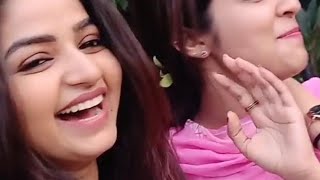 Nithya Ram and Malavika Wales last live from Nandini location| #nithyaram #malavikawales #tamil