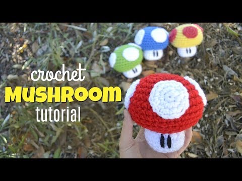 Mario Mushroom Amigurumi Tutorial | Easy Beginner Crochet Step by Step