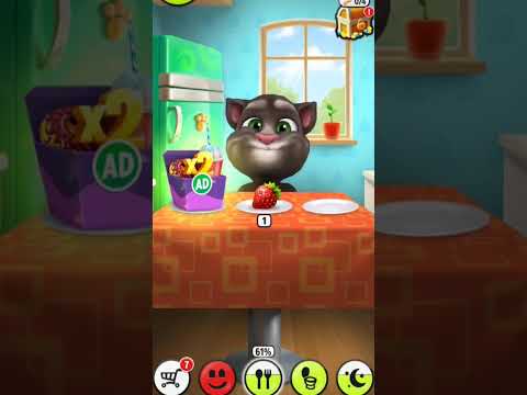 Talking Tom ||  favourite dish || funny videos 😂😂🍓🍓🍓 #funny #shortsfeed #subscribe #shorts