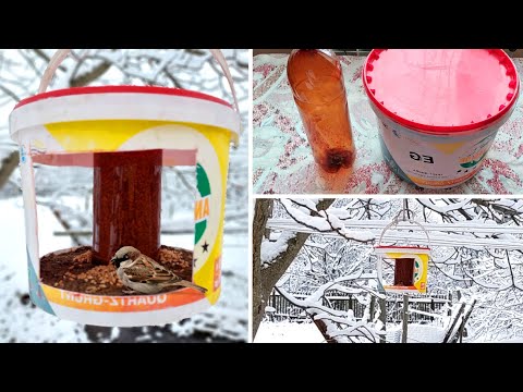 ❄ Годівниця для птахів своїми руками / How to make a bird feeder❄