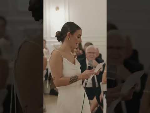 This maid of honor speech had us in tears. 🎥: Colin and Lakin #shorts #weddingspeech #maidofhonor