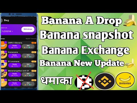 🍌 Banana Airdrop Claim - $200 SELL NFT 🤑 | How to Earn Banana Tokens 🪙 Banana New Update 🍌