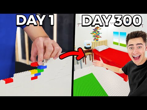 I Built a LEGO Room for 300 Days...