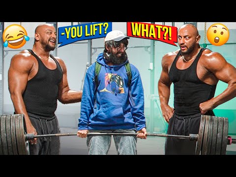 Anatoly Use FAKE WEIGHTS in gym PRANK... | ANATOLY pretended to be a Beginner #11