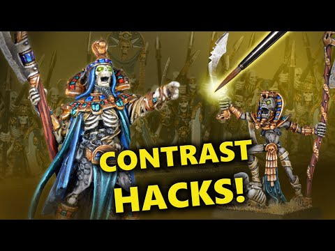 Contrast Hacks! Painting Tomb Kings Heroes for Warhammer: The Old World Tutorial | Liche Priest