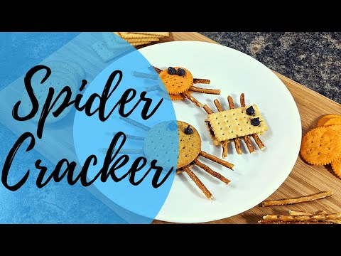 SPIDER CRACKER | Simple and easy Daycare Treats/Snacks | 1Minute Food Craft Ideas for Kids