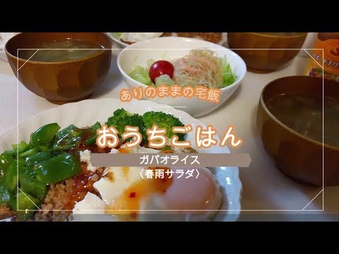 【おうちごはん】子どもも食べられる　ガパオライス　かんたん料理　節約料理