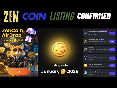 ZenCoin Airdrop Listing Date | ZenCoin Airdrop Withdrawal | Zen coin snapshot | Zen coin new update