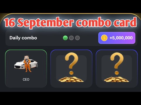 today hamster combo card | daily hamster Kombat combo card today| September 15-16#hamsterkombat