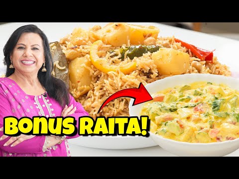 Bonus Recipe! Aloo Channa Pulao Plus Bonus Rita Recipe in Urdu Hindi - RKK