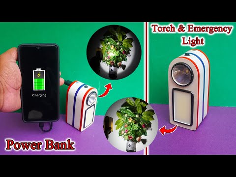 How To Make LED Torch & Emergency Light At Home | Mini Power Bank | LED Flashlight | Emergency Light