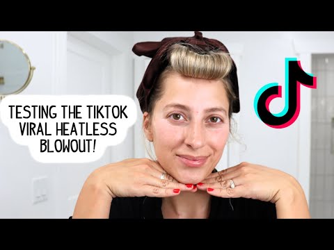 TESTING TIKTOK VIRAL OVERNIGHT BLOWOUT HAIR ROLLERS! Will They Work On My Fine Hair? Honest Review!