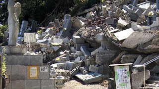 “戦時中の恩返しを” 高校生が台風10号被害 静岡の寺を支援 土砂崩れで51基の墓が被害