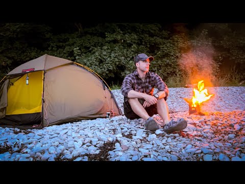 Inflatable SIB Boat Camping by the Ocean • Hilleberg Soulo ⛺️