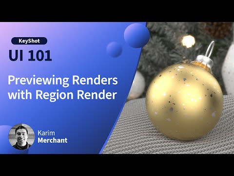 How to Get Started with KeyShot - Previewing Renders with Region Render