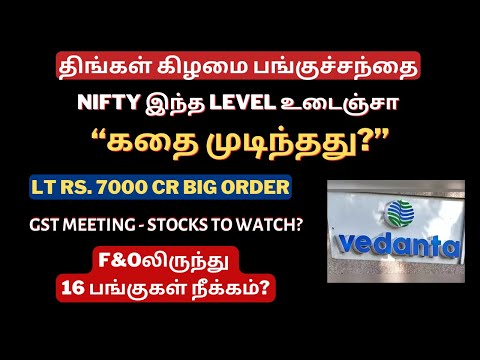 திங்கள் கிழமை பங்குச்சந்தை-23-12-24 | US Market | Nifty Support | Tamil | Stocks To watch