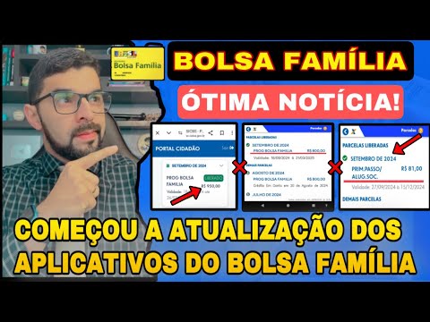 COMEÇOU A ATUALIZAÇÃO DOS APLICATIVOS DO BOLSA FAMÍLIA E CAIXA TEM DE SETEMBRO! VEJA TODOS AGORA!