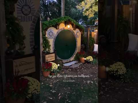 DIY Hobbit Hole Garden Shed 🍄👣🌿 #diy #hobbit #garden #gardening #gardeningideas #theshire #lotr