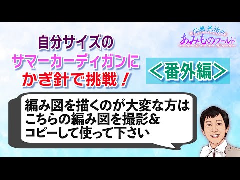 【かぎ針】サマーカーディガンに挑戦＜番外編＞編み図の紹介