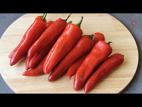 Canned capsicum, winter storage