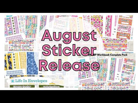 August Sticker Release /  TBM BBP Stickers / EC Stickers / Erin Condren / Universal Planner Stickers