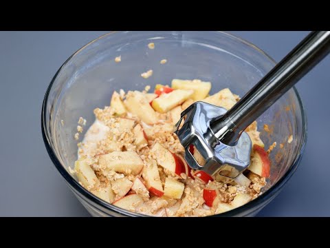 If you have 1 cup of OATS and 1 APPLE, make this 5 minutes recipe for breakfast. Easy and delicious