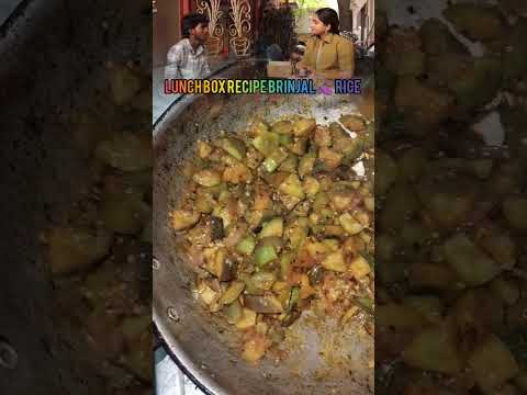 lunch box recipe brinjal rice babies like lunch box recipe very easy simple recipe healthy bachelor🍲