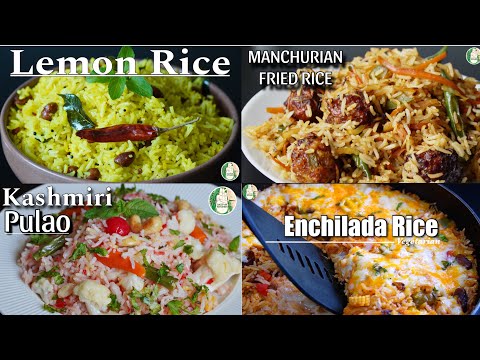 4 Sattvik Rice Recipes without Onion and Garlic | Sattvik Kitchen