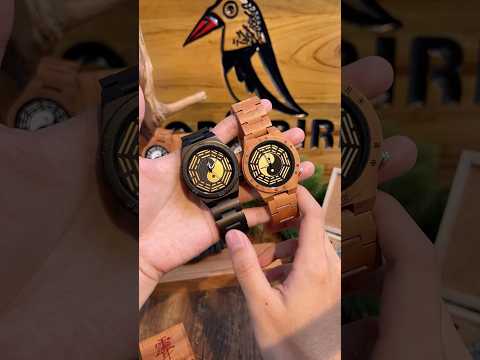 BOBO Bird Wood Watch. Quartz Movement. Taiji Bagua. Ref. GT016  波波鸟 木质手表 石英表 太极八卦